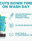 Carol's Daughter Wash Day Delight Cream Serum Hair Moisturizer for Curly Hair, Anti-Frizz, Made with Aloe and Glycerin, 6.8 fl oz