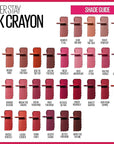 Maybelline Super Stay Ink Crayon Lipstick Makeup, Precision Tip Matte Lip Crayon with Built-in Sharpener, Longwear Up To 8Hrs, Reach High, Rosey Mauve, 1 Count