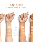 Suntegrity Tinted 5 in 1 Mineral Sunscreen for Face (SPF 30-2 oz) - Medium | BB Cream Moisturizer with Physical UVA/UVB Broad Spectrum Protection | Safe for Sensitive Skin