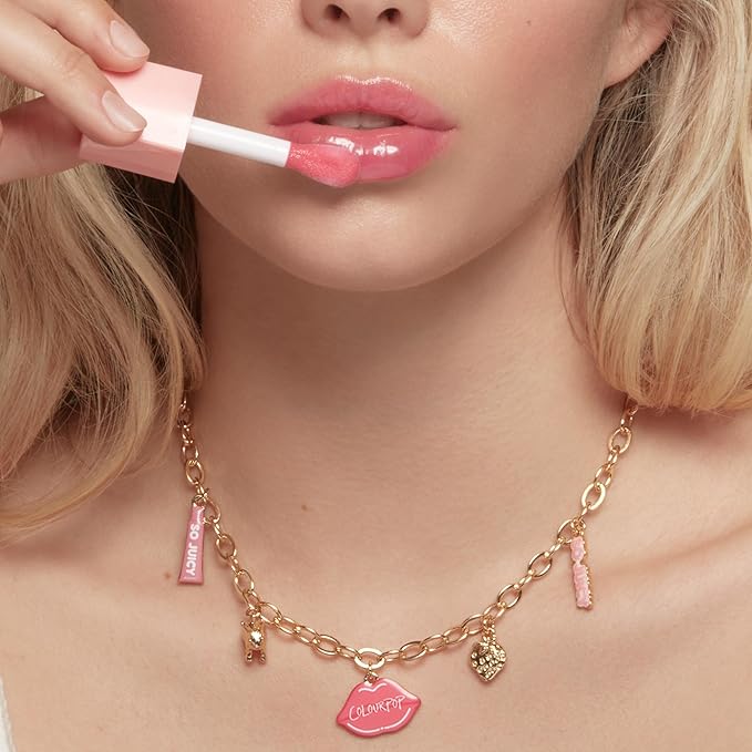 ColourPop So Juicy Plumping Glossy Lip Oil - Hydrating & Plumping Lip Oil with a Sheer Wash of Non-Sticky Color - Infused with Peptides, Ceramides & Ginger - Trending Now (0.29)