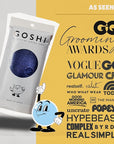 GOSHI Exfoliating Shower Towel - Rip-Resistant Exfoliating Washcloth for All Skin Types - Indigo Blue - Made in Japan