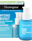 Neutrogena Hydro Boost Ultra Hydrating Serum with Hyaluronic Acid, Fragrance-Free Face Serum for Weightless Hydration and Softer, Glowing Skin, Non-Comedogenic, 1 fl. oz