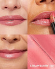 LAURA GELLER NEW YORK Italian Marble Sheer Lipstick - Strawberry Toffee - Hydrating & Lightweight - Vitamin E & Caster Seed Oil - Cream Finish