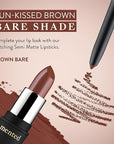 Mented Cosmetics Lip Liner for Women, Dark Brown Lipliner Lip Pencil, Waterproof Lipliner, Vegan + Cruelty Free Makeup, Bare