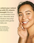 Double Size (2OZ) Super Vitamin C Serum for Face w/Niacinamide Serum, 5% Vitamin C Face Serum w/Hyaluronic Acid, Resveratrol, Anti-Aging Brightening Super C Serum, Facial Serum Vitamina C, E