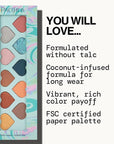 Pacifica Eyeshadow Palette – Malibu Mineral Eyeshadow, Blendable Neutral Shades with Velvet Matte, Shimmer & Metallic, Cocoa Butter Infused, Talc-Free, Vegan & Cruelty-Free, 0.24 oz (10 Shades)