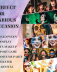 Yellow Face Body Painting Stick, Professional Full-coverage Cream Yellow Face Paint for Halloween SFX Makeup Clown Costume Party, Washable Bright Eye Cheek Art Stick for Adult Festival Carnival