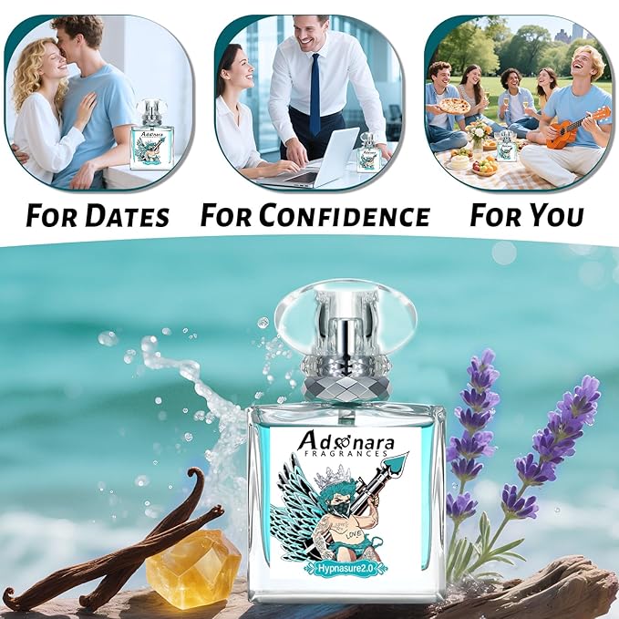 Original Pheromone for Men's Hypnosis 2.0 - Infused Cologne [2025 Upgraded] - Real Pheromone Perfume EDP Fragrance -Long Lasting - Enhance Attraction Gift 1.7 Fl Oz