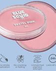 Blue Squid Face Paint Water Based Single Cake Professional Face Paint & Body Paint - Water Activated, Kids Adults Face Painting for Costume, Halloween Makeup, Cosplay - Pastel Pink Face Paint 30g