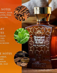 H HABIBI Honeyed Tobacco & Oud Perfume for Men – 2.5 oz (75ML) Long Lasting Arabian Cologne, Sensual Amber Woody Men Perfume, Luxury Fragrance Gift for Special Occasions