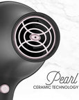 Remington Pro Pearl Ceramic Hair Dryer 1875W Fast Drying, Professional AC Motor, 3 Heat + 2 Speed Settings, Cool Shot, Diffuser & Concentrator Included