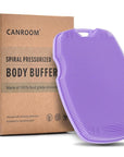 Zinc Infused Silicone Body Scrubber for Shower,Food-Grade Handheld Cleansing Skin Brush, Gentle Exfoliating and Lather Well - Purple