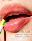 Farmacy Peptide Lip Smoothie - Hydrating Lip Balm with Vitamin C to Visibly Plump & Smooth Lines - Nourishing Treatment with a High-Gloss Finish - Pear Kiwi (10g)