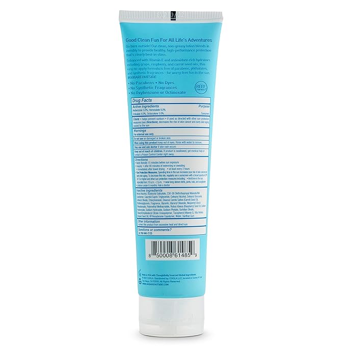 Bare Republic Clearscreen Sunscreen SPF 50 Sunblock Body Lotion, Water Resistant with an Invisible Finish, 5 Fl Oz Each, 2 Pack