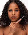 Vegan Moisturizing, Long Lasting Lip Gloss - Satin & Glitter - Allergen Free for Sensitive Skin - Shimmer Brown by Dr. Liia