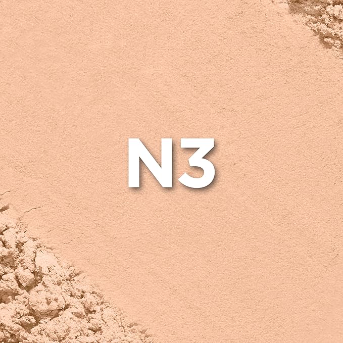 L'Oreal Paris True Match Super Blendable Oil Free Powder Foundation, N3 Light Medium, 0.33 oz, Packaging May Vary