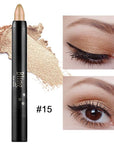 Boobeen Waterproof Eyeshadow Stick Crayon - Shimmer Cream Eyeshadow Pen for Easy Glitter Eye Makeup (15#)
