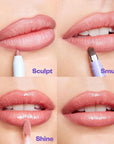 Kosas Hotliner Retractable Lip Liner Pencil with Built-In Brush & Sharpener - Easy Contouring, Hydrating, Long-Lasting- Pigmented Creamy Texture for Plumping Lips - Hyaluronic Acid & Konjac - Infinite