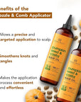 Botanic Hearth 100% Pure Pumpkin Castor Oil For Hair Growth | Infused with Pumpkin, Castor, Biotin | Hair Oil Repairs Dry Damaged Hair, Strengthening, Healthier - Hair Tonic, 6.7 fl oz