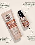 Dr. Squatch Wood Barrel Bourbon Smooth Shave Bundle - Easy Glide Butter + Soothing Post Shave - Natural Ingredients - Manly Fragrance - Moisturizing
