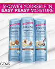 Jergens Wet Skin Body Moisturizer with Restoring Argan Oil, 4X Healthier Looking Skin, Fast-Absorbing, Non-Greasy, Dermatologist Tested, 10 Oz, Pack of 4