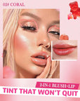 Makeup Jelly Tint,Cooling Water Jelly Tint Coral Blush Lip Stains-02