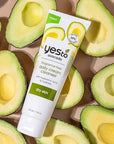 Yes To Avocado Fragrance Free Daily Cream Cleanser, Hydrating Face Wash That Removes Makeup & Impurities Leaving Skin Moisturized With Hyaluronic Acid & Glycerin, Natural Vegan & Cruelty Free, 4 Fl Oz