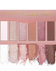6 Colors Mini Naked Eyeshadow Makeup Palette Blush-colored Neutral Tone Eye Shadow Matte & Shimmer Nude Make Up Pallet with Mirror Blendable Highly Pigmented Travel Size Gift Kit 03