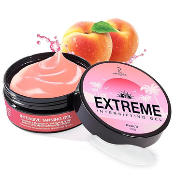 Shine Brown Tanning Gel Tan Accelerator Gel Intensive Tanning Oil for Outdoor Sun & Tanning Beds (Peach)