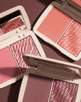 COVER FX Monochromatic Powder Blush Duo - Warm Impact Color