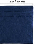 Utopia Towels 24 Pack Cotton Washcloths Set - 100% Ring Spun Cotton, Premium Quality Flannel Face Cloths, Highly Absorbent and Soft Feel Fingertip Towels (Navy)
