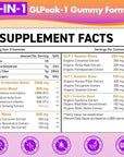 GLP-1 Supplement | GLP Gummy, GLP1 Probiotic Gummy for Women and Men, GLP 1 Gummy with Akkermansia Probiotic, Berberine, Support GLP-1 Naturally, Zero-Sugar, Yuzu Flavor - 1 Pack