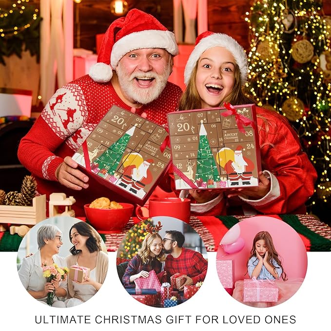 Advent Calendar 2025 BODY & EARTH Holiday Gifts for Women Christmas 24 Days of Beauty Countdow Calendar 24PCS 2025 Skincare Advent Calendar