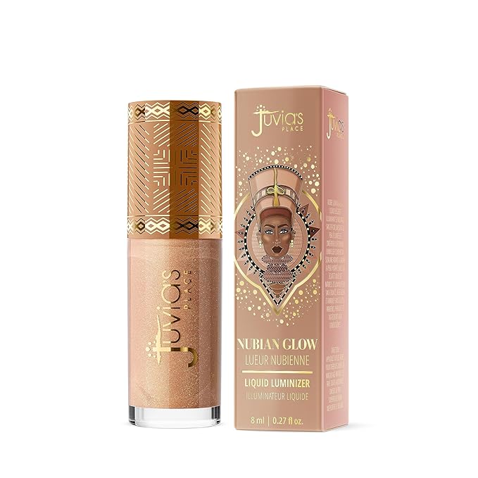 Juvia's Place Nubian Glow Liquid Luminizer Egyptian Glow - Radiant Highlighter Makeup Glowy Tint Daily Dewy Luminous Beauty Creamy Bronzing Skincare Radiating Brightening Natural Shine Face & Cheeks