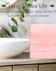 Cosy Family 6 Pack Ultra Soft Microfiber Absorbent Hand Towel, Silk Hemming Towels for Bathroom - Quick Drying - Perfect for Bath, Fitness, Gym, Shower, Hotel, and Spa - 16x28 Inch, Pink
