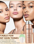 Airbrush Foundation Spray,Buildable Coverage Airbrush Makeup,Silk Flawless Foundation for Older Women,Teenagers,Middle-aged,Waterproof base de maquillaje (02 Beige)
