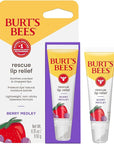 Burt's Bees Rescue Lip Relief, Berry Medley, Hydrating Lip Balm for Dry Cracked Lips, with Responsbily Sourced Beeswax and Shea Butter, 100% Natural Origin, 1 Squeezy Tube, 0.35oz
