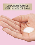 Suave Pink Luscious Curls Styling Cream Hair Cream for Luscious Curls Curl Defining Cream with Amino Acid Complex 4.75 oz