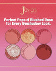 Juvia's Place Palette Blushed Rose - Rosy, Pinks, Rose-Gold, Shades of 6, Professional Eye Makeup, Pigmented Makeup Palette