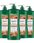 Suave Moisturizing Conditioner with 100% Natural Almond & Shea Butter, No Dyes, No Parabens, No Phthalates, 28 oz Pack of 4