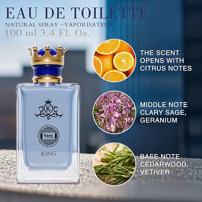 Hybrid & Company Mens 2 Pcs Fresh Eau De Perfum Vaporisateur Natural Spray