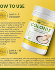 Dr Natura Colonix Intestinal Cleanser, All-Natural Daily Fiber, Colon Detox and Cleanse, Supports Healthy Colon, Intestines, Gut, 30 Day Serving, 12.7 Oz