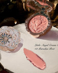Flower Knows Little Angel Cream Blush,Buildable & Blendable Makeup Blush for cheeks,Soft & Long-lasting,Pink Nude Flush for All Skin Tones(03 Paradise Poet,6g)