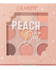 ColourPop Eyeshadow Palette - Eye Makeup Palette with Matte, Metallic, Matte Sparkle & Glitter Finishes - High-Pigment Eye Makeup with a Long-Wearing Formula - Peach Out (0.3 oz)