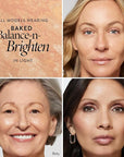 LAURA GELLER NEW YORK Award-Winning Baked Balance-n-Brighten Color Correcting Powder Foundation - Light - Buildable Light to Medium Coverage - Demi-Matte Natural Finish