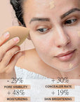 Airbrush Foundation Makeup Spray, Long Lasting Waterproof Full Coverage Foundation for Brighten, Concealer and Hydrating, Natural Matte Finish, Brush and Makeup Sponge Include, 2.36oz (#1 Natural)