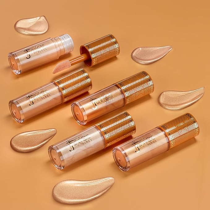 Juvia's Place Nubian Glow Liquid Luminizer Golden Hour - Radiant Highlighter Makeup Glowy Tint Daily Dewy Luminous Beauty Creamy Bronzing Skincare Radiating Brightening Natural Shine Face & Cheeks
