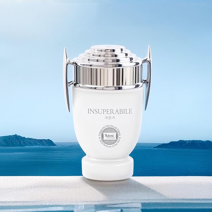 Hybrid & Company Courageous Pour Homme Aqua For Men Eau De Parfum Insuperablile Natural Spray 3.4 Fl Oz