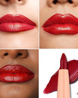 Oulac Red Retractable Lipliner Pencil 2in1 Waterproof Makeup Stick for Lip Liners and Eye Liners, Smooth and Creamy, Long Lasting Matte Finish, Vegan Beauty, 07 Cherry