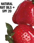 Revlon Kiss Tinted Lip Balm with SPF 20, Hydrating, Flavored, Infused with Natural Fruit Oils, 025 Fresh Strawberry, 0.09 oz
